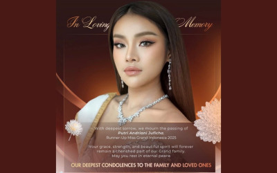 Miss Earth Indonesia 2025 Putri Andriani Juficha Berpulang di Hari Ulang Tahun ke-26