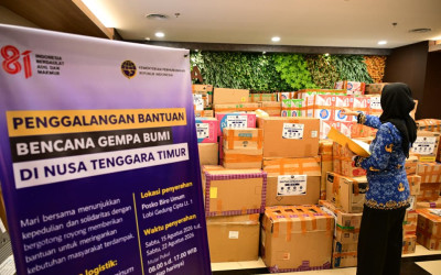 Kemenhub Mulai Kumpulkan Bantuan untuk Korban Gempa NTT, Dikirim Lewat Laut dan Udara