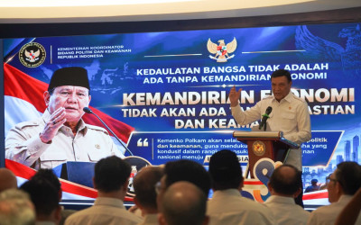 Hadiri Rakornas Kadin, Menko Polkam Ajak Pengusaha Perkuat Sinergi Ekonomi-Keamanan