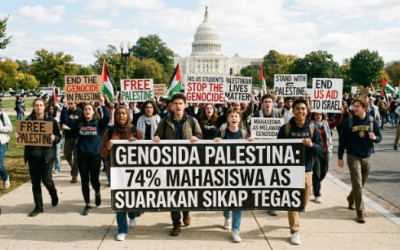 Konflik Israel-Palestina: 74% Mahasiswa AS Suarakan Sikap Tegas