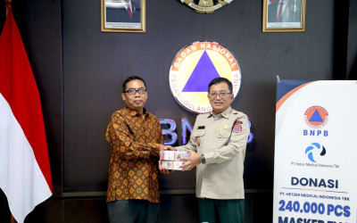 BNPB Terima 240.000 Masker Atasi Kebakaran Hutan dan Erupsi