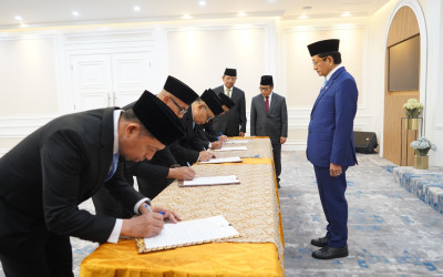 Menag Lantik Dirjen Pesantren Pertama dan 4 Rektor PTKN, Siapa Saja?