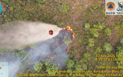 Atasi Kebakaran Hutan, BNPB Kerahkan Water Bombing Udara di 6 Provinsi