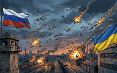 Hujan 1.600 Drone Hantam Moskow: Rusia Siapkan Aksi Balasan Mematikan