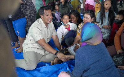 650 Warga Mengungsi akibat Aktivitas Gunung Sinabung, Legislator Gerindra Cek Kondisi di Lapangan