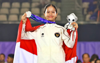 Sumaya Persembahkan Medali Perak Pertama Indonesia dari Cabor Teqball