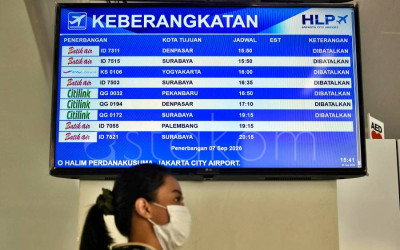 Bandara Halim Ditutup Sementara Akibat Erupsi Gunung Krakatau