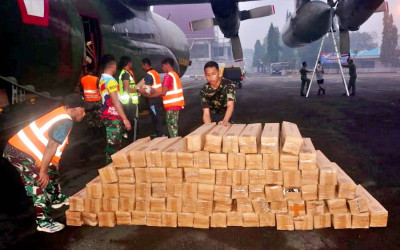 Bantuan Oksigen Kementerian Pertahanan Tiba di Banjarbaru