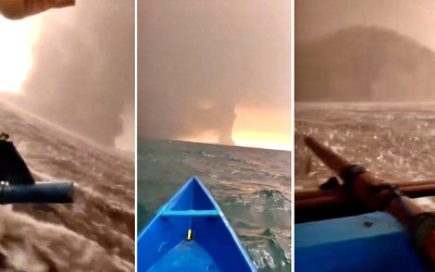 Gunung Anak Krakatau Level Siaga, Kapal Wajib Jaga Jarak 3 Kilometer di Selat Sunda