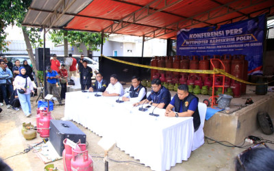 Bareskrim Polri Bongkar Modus Penyalahgunaan LPG Subsidi, 910 Barang Bukti Disita
