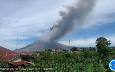 Gunung Sinabung Erupsi Lagi, Status Langsung Melonjak ke Level III Siaga!
