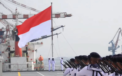 Merah Putih Berkibar, Eks Giuseppe Garibaldi Resmi Jadi KRI Sriwijaya-100
