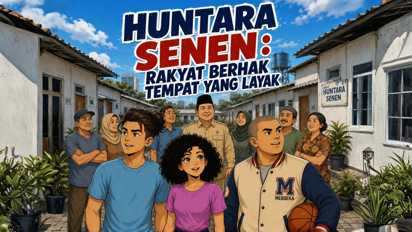 Komik Genzi : Huntara Senen, Rakyat Berhak Tempat Layak