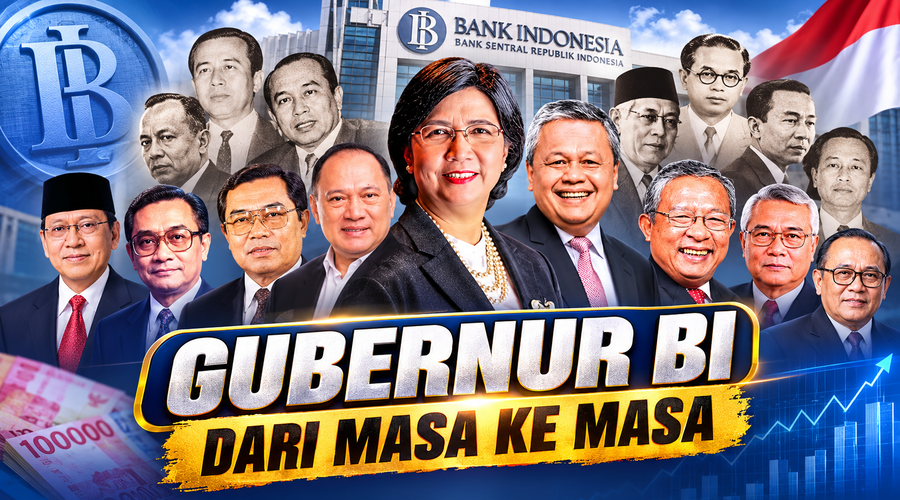 INFOGRAFIS: Gubernur BI dari Masa ke Masa