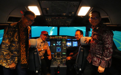 Presiden Dewan ICAO Tinjau Pusat Pelatihan dan Navigasi Penerbangan Indonesia