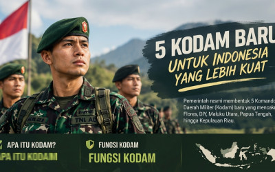 Spill 5 Kodam Baru TNI AD yang Bakal Berdiri, Ini Lokasi dan Tugasnya
