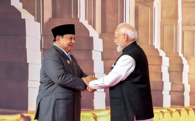 Presiden Prabowo Tiba di KTT BRICS 2026, Disambut Hangat PM Modi
