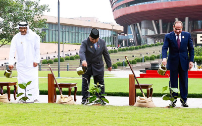 Vibes-nya Kian Solid! Momen Presiden Prabowo Ikut Tanam Pohon Banyan Bareng Pemimpin BRICS