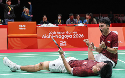Momen Leo/Daniel Raih Medali Emas Ganda Putra Badminton Asian Games 2026