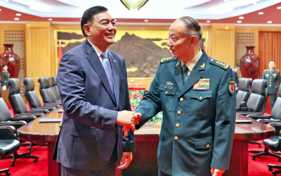 Menhan Gelar Pertemuan Bilateral di Tiongkok