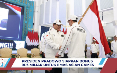 Presiden Prabowo Janjikan Bonus Rp3 Miliar bagi Peraih Emas Asian Games 2026