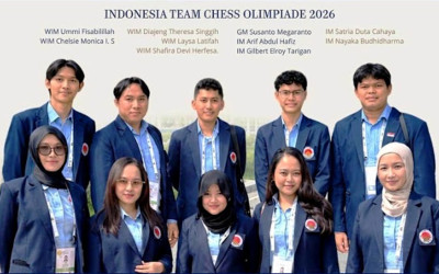 Tim Putra dan Putri Indonesia Tampil Gacor di Olimpiade Catur 2026
