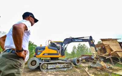 Penertiban Bangunan Liar di Hutan Konservasi Tahura IKN