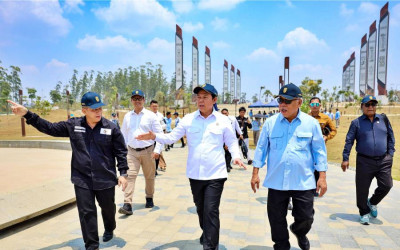 Ketua DPD RI Tinjau Proses Pembangunan Kawasan Legislatif IKN