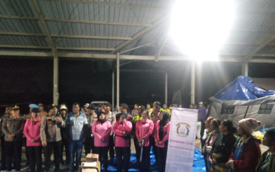 Perkuat Pelayanan Warga di Pengungsian Gunung Sinabung, Ratusan Polisi Disiagakan di Berbagai Titik Pantau