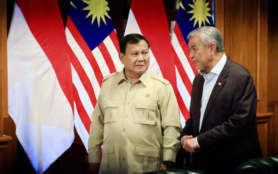 Presiden Prabowo Terima Wakil PM Malaysia di Hambalang