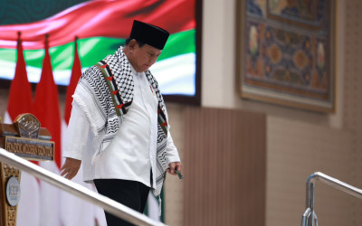 Momen Solidaritas Presiden Prabowo Teriakkan ‘Free Palestine!’ di Gontor