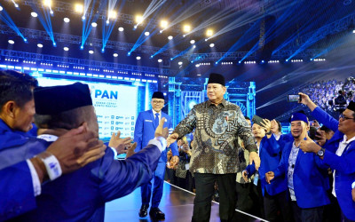 Presiden Prabowo Hadiri Puncak HUT Partai PAN ke-28