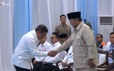Presiden Prabowo Puji Pramono: Kalau Ada Gubernur Hebat Ya Hebat Walaupun Bukan dari Partai Saya