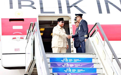 Presiden Prabowo Tiba di Rusia Jadi Tamu Kehormatan EEF