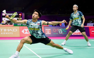 Sabar/Reza Sikat Pasangan Korsel Dua Gim Langsung di China Masters 2026