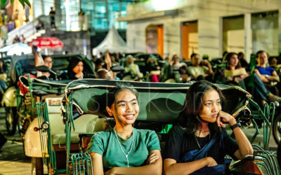 Sensasi Menonton Film di Atas Becak Listrik KHFF Yogyakarta
