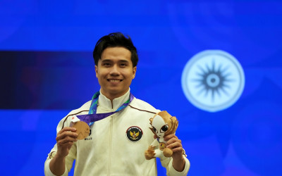 Pecah Telur! Seraf Naro Siregar Sabet Medali Perdana Indonesia di Asian Games 2026