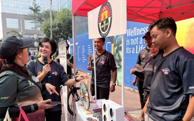 Seru-seruan Main Spin Wheel di CFD Jakarta, Sambil Belajar Hak Informasi Publik