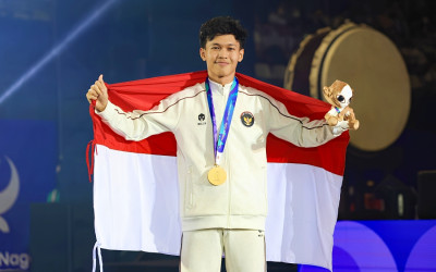 Cetak Sejarah! Yoga Ardika Sabet Perunggu Debut Teqball Asian Games 2026