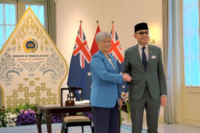 Pertemuan Perdana Menlu RI Armanatha Nasir dan Menlu Australia Penny Wong Bahas Strategi Bilateral Baru