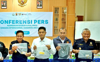 Bea Cukai Gagalkan Penyelundupan Emas Batangan di Lombok