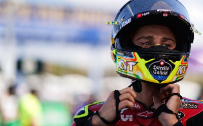 Sambut MotoGP Mandalika 2026, Diogo Moreira Pamer Helm Spesial Motif Batik Parang