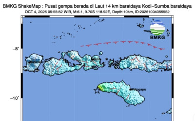 Sumba Barat Daya Diguncang Gempa M6,1, Auto Bikin Kaget Pagi-Pagi!