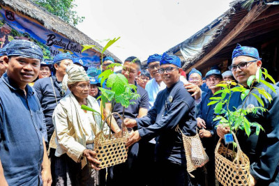 Gubernur Banten Serahkan Puluhan Ribu Bibit Tanaman di Kampung Baduy