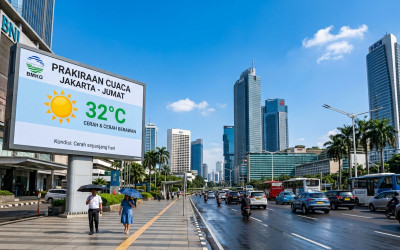 Jakarta Full Senyum! BMKG Prediksi Langit Ibu Kota Bakal Cerah Seharian di Hari Jumat