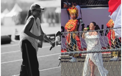 Agnez Mo Nyanyikan Indonesia Raya di MotoGP Mandalika 2026