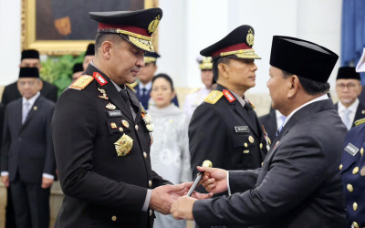 Komjen Pol Suyudi Resmi Dilantik Presiden Prabowo