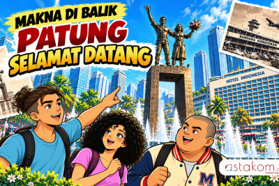 Komik Genzi : Makna di Balik Patung Selamat Datang