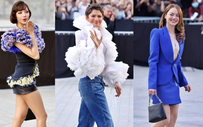 Slay Bareng di Paris Fashion Week SS27, Tampilan Lisa, Zendaya, dan Emma Stone Bikin Pangling