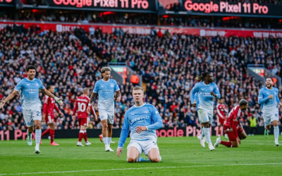 Hasil Liga Inggris: Manchester City Bungkam 10 Pemain Liverpool 3-0